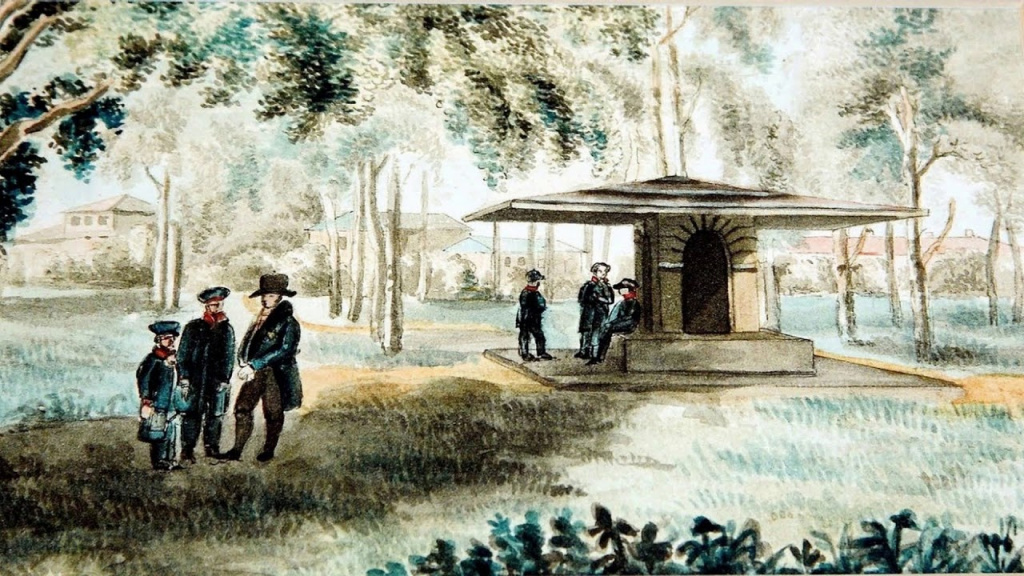 В. П. Лангер. Лицейский садик. 1820 год
